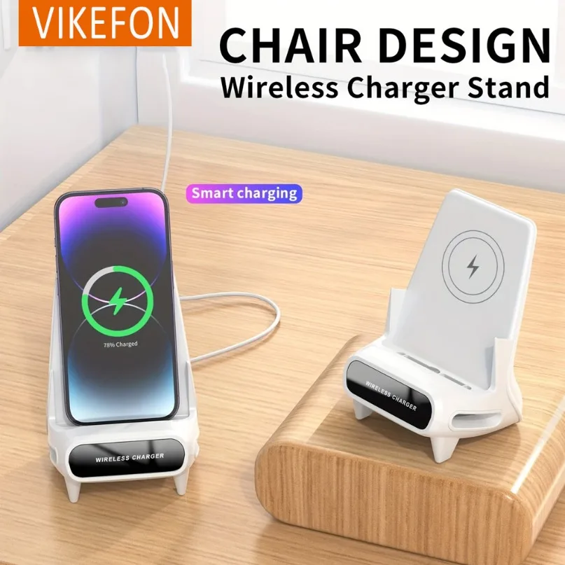 Desktop Drahtlose Ladegerät Mit Lautsprecher Telefon Halter Stehen Für iPhone 16-12 Pro Max Samsung S25 S24 Xiaomi Smart ladestation