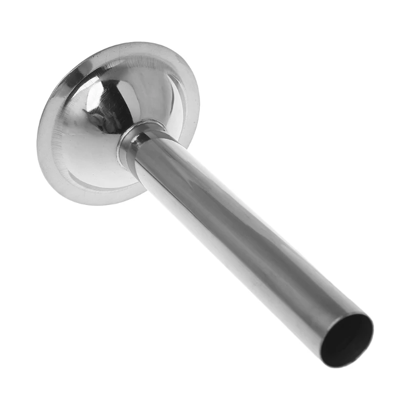 Stainless Steel #10 Size Grinder Sausage Stuffer Tube Horn Funnel Filling
