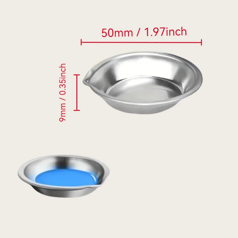 12Pcs Stainless Steel Paint Drawing Board Set, Round Mixing Plate, Suitable for Artist, Durable Metal Art Supplies for Home and School Use