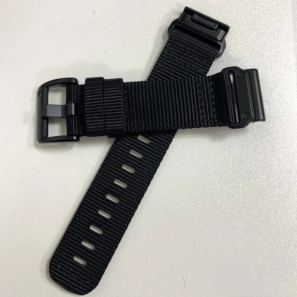 Nylon QuickFit Bracelet - 22mm/26mm Adjustable Strap for Sports and Outdoor Watches