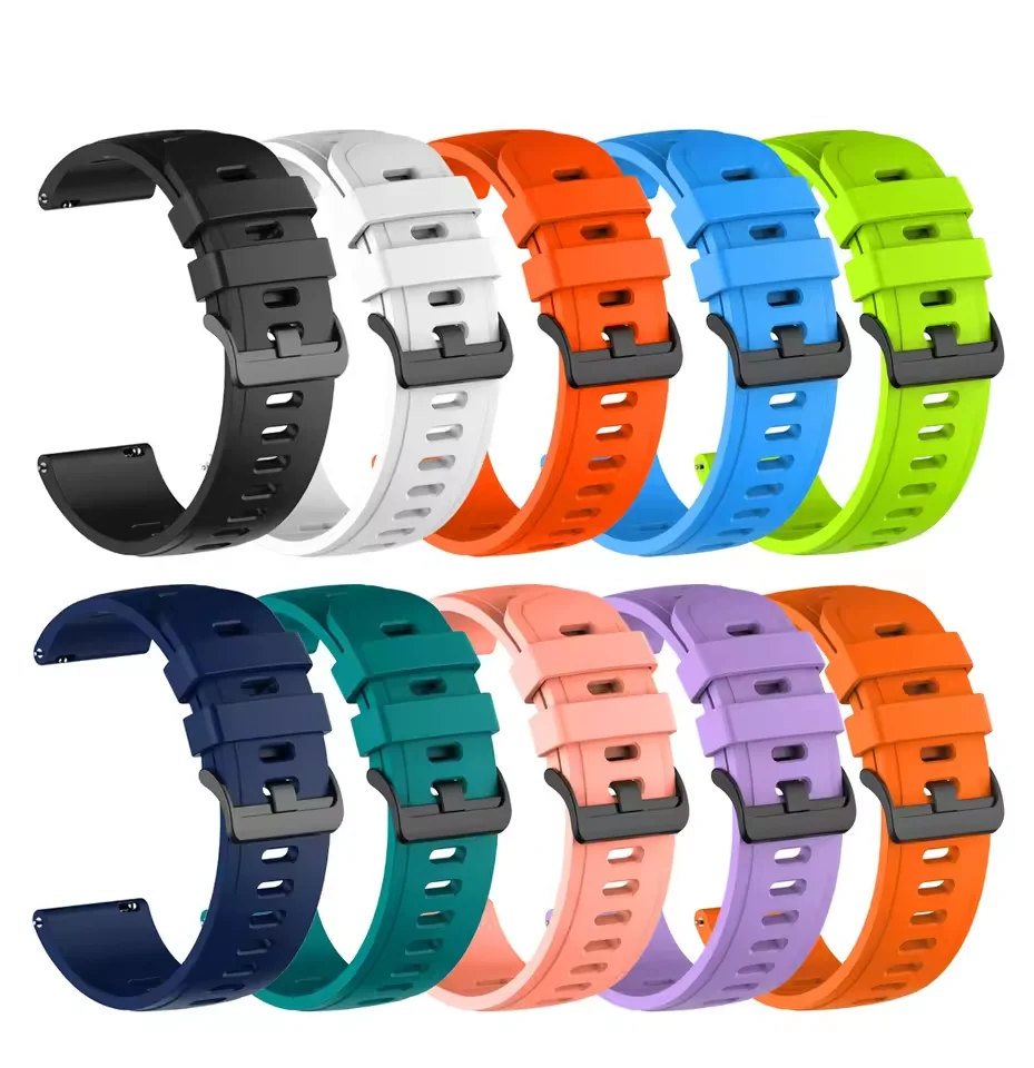 Sport Comfort Silicone Strap - Vibrant Design for Ultimate Flexibility and Durability