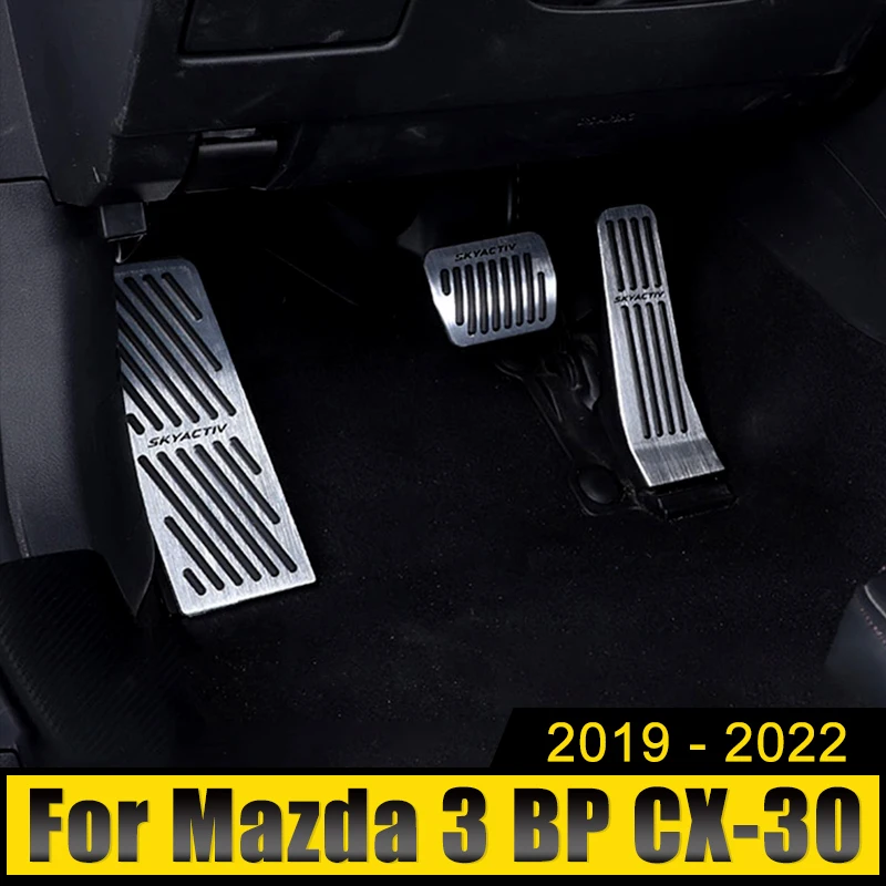 CLFJWZ Aluminium Pedalabdeckung Für Mazda 3 Axela BP CX-30 2019-2022