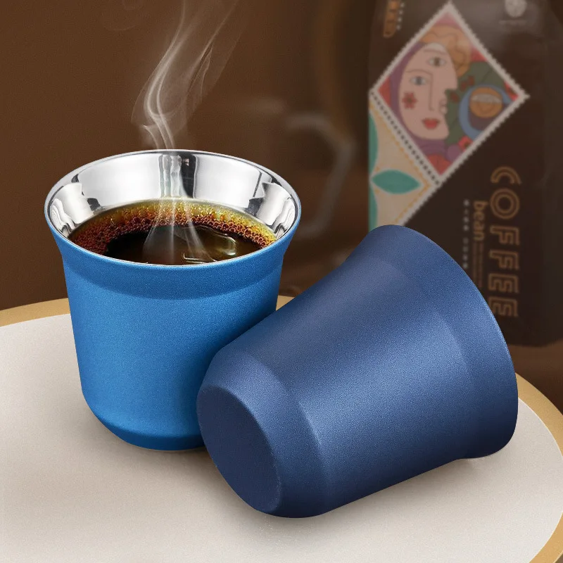 Coffee Cup Water Cup Beer Stainless Steel Cup 80ml Heat Insulation Mini