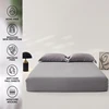 Smooth Mulberry Silk Fitted Sheet High End 100% Silk Mattress Cover with Elastic Bands for Single Double Queen King Bed 160/200 3