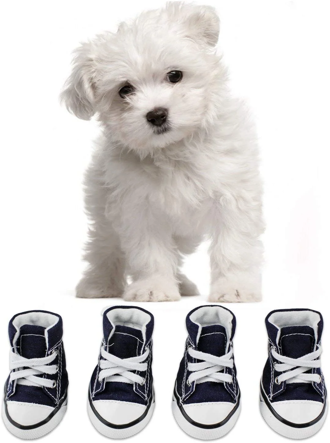 4Pcs Pet Canvas Sport Shoes Sneaker Boots Dog Shoes Outdoor Nonslip