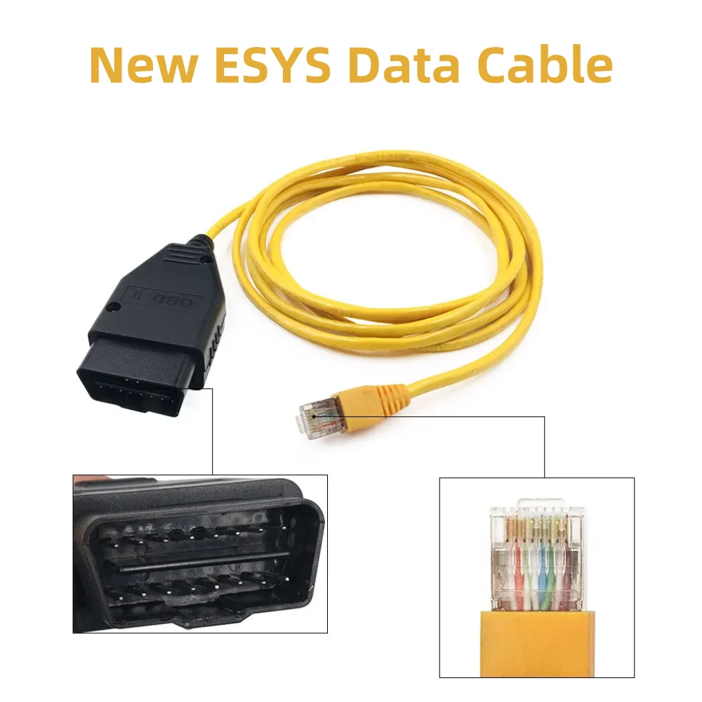 Ether-net ESYS Cable Forbmw ENET refresh Interface Cable E-SYS ICOM Coding F-Series forBMW F-cars ENET esys data cable autool 1