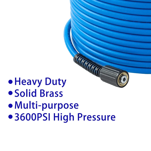 Tuyau D'Extension Nettoyeur Haute Pression 30M - 3200 PSI Max - Raccord M22-14 Femelle - Pour Karcher, Generac, Etc.