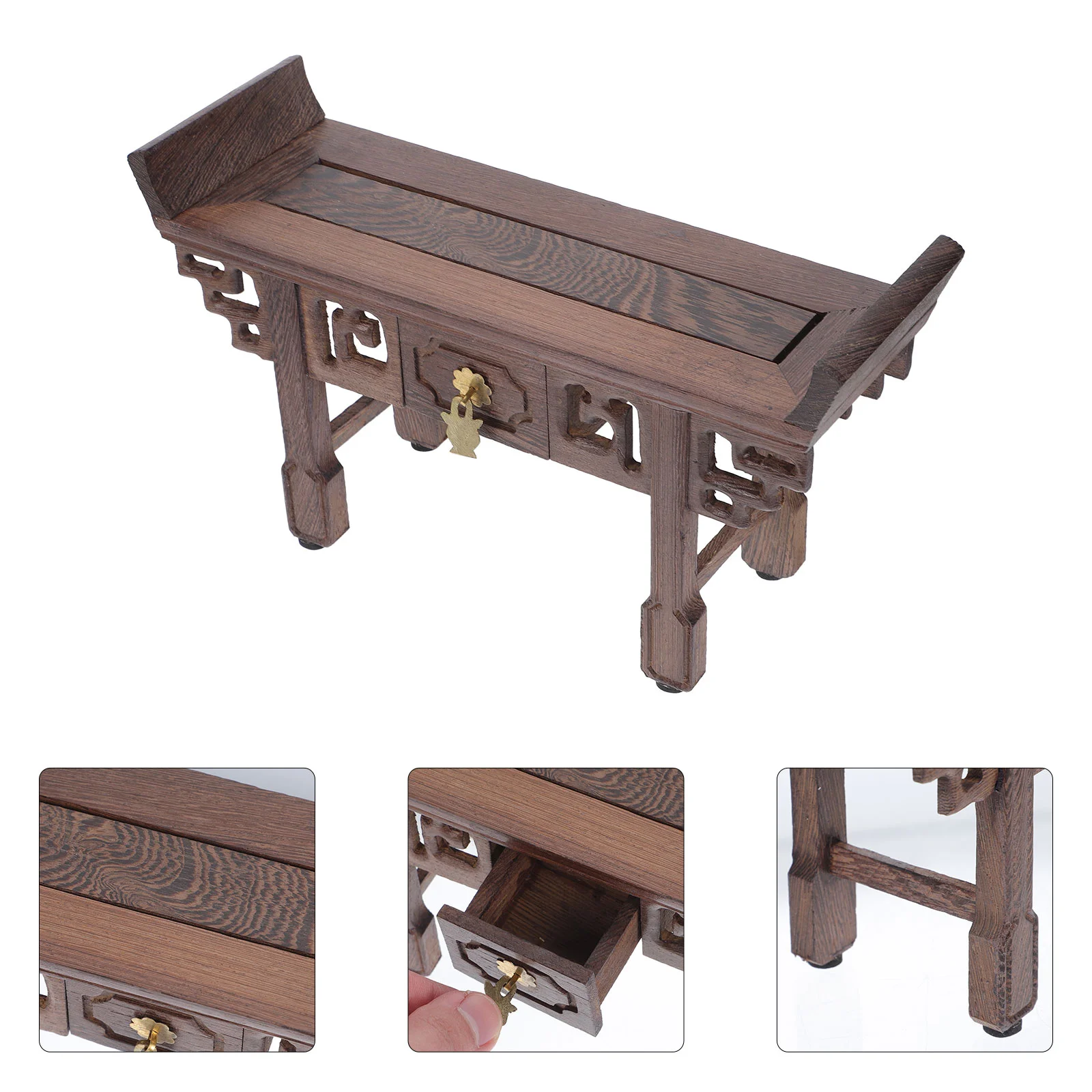 

Wood Potted Stand Pedestal Flower Pot Holder Rack Wood Carving Jade Display Holder Bar stools