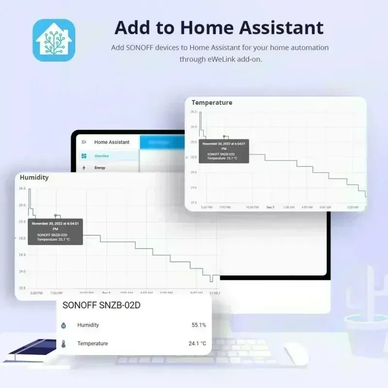 SONOFF SNZB 02D Zigbee 온도 습도 센서 SNZB-02D EWeLink 용 LCD 화면 포함 SONOFF ZigBee Bridge Alexa Alice