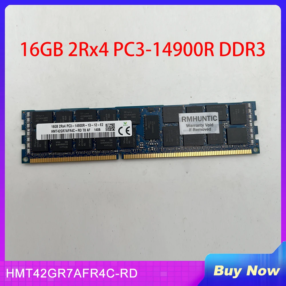 

1 PCS Server Memory For SK Hynix RAM 16G 16GB 2Rx4 PC3-14900R DDR3 1866 ECC REG HMT42GR7AFR4C-RD