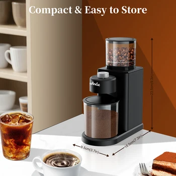 Coffee Bean Grinder Conical Burr Coffee Grinder Electric with 25 Adjustable Grind Settings for Espresso French Press 2-12 Cups 1