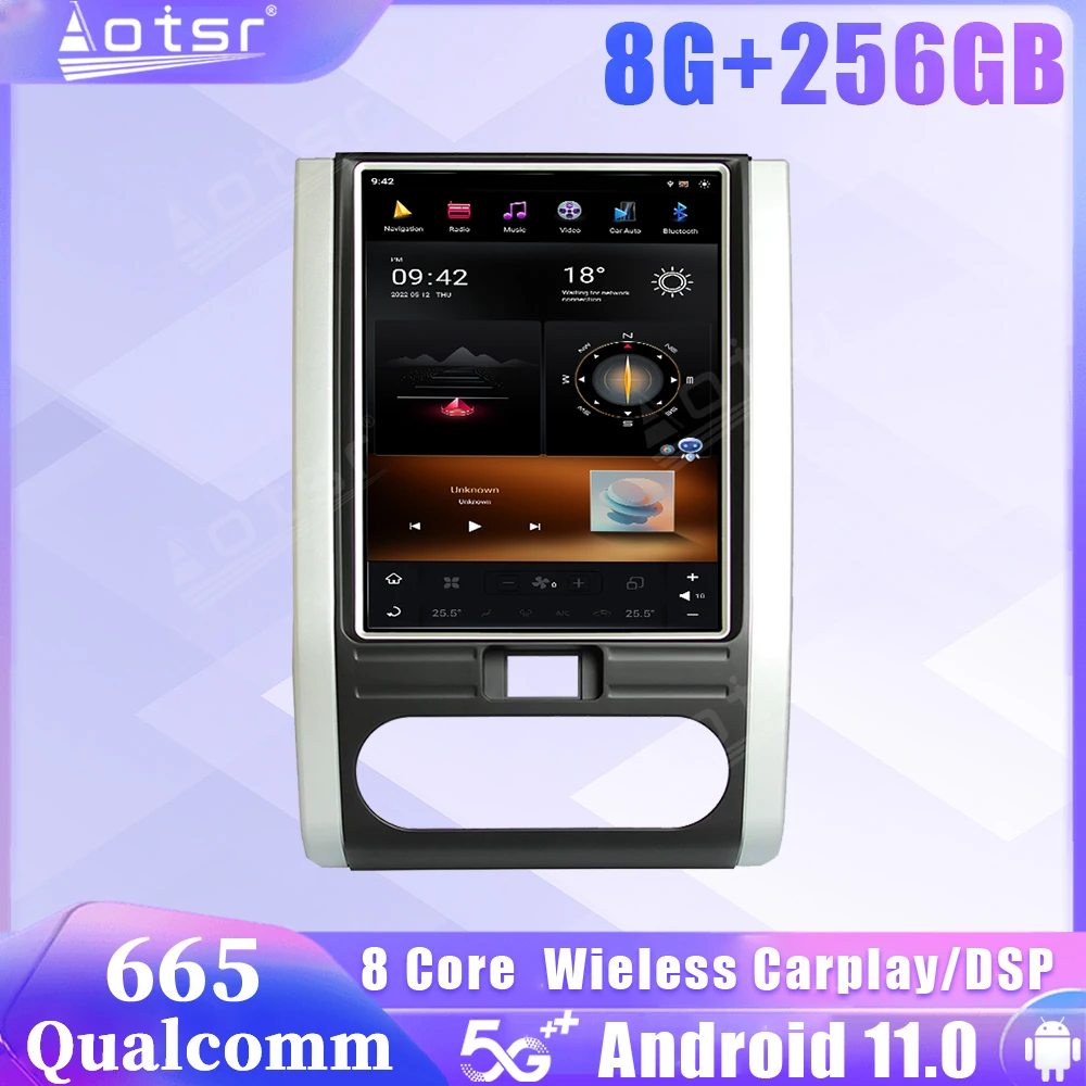 

Qualcomm Snapdragon 665 Android 11 Car Radio For NISSAN X-Trail Qashqai 2007 2008 2009 2010 2011 2012 2013 2014 Stereo Head Unit