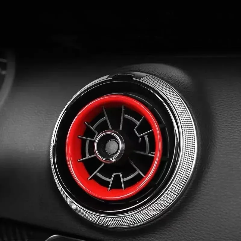 AC Vent Decoration Trim Sticker for Audi A3 8V S3 RS3 2015 Car Interior Accessories