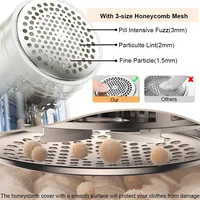 Dissolvant de peluches électrique professionnel pour vêtements, Rechargeable par USB, rasoir pour vêtements, tondeuse boules de poils 5