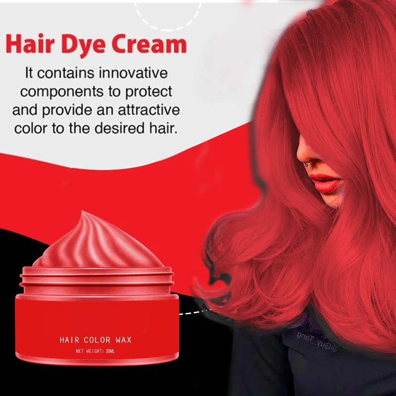 Description Picture 2 of itemInstant Hair Coloring Temporary Hair Coloring Shampoo Natural Matte Modeling Hair Wax Disposable Hair Styling for Cosplay Party