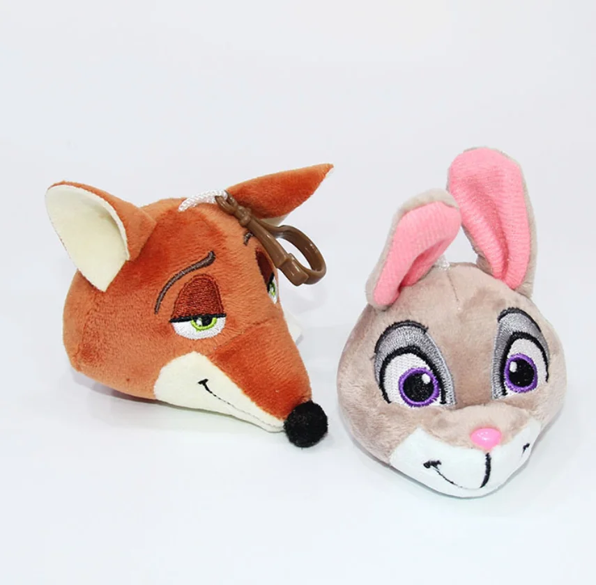 

MINISO Zootopia Zootropolis Judith Laverne Hopps Nick Wilde Cosplay Doll Plush Small Pendant Decorative