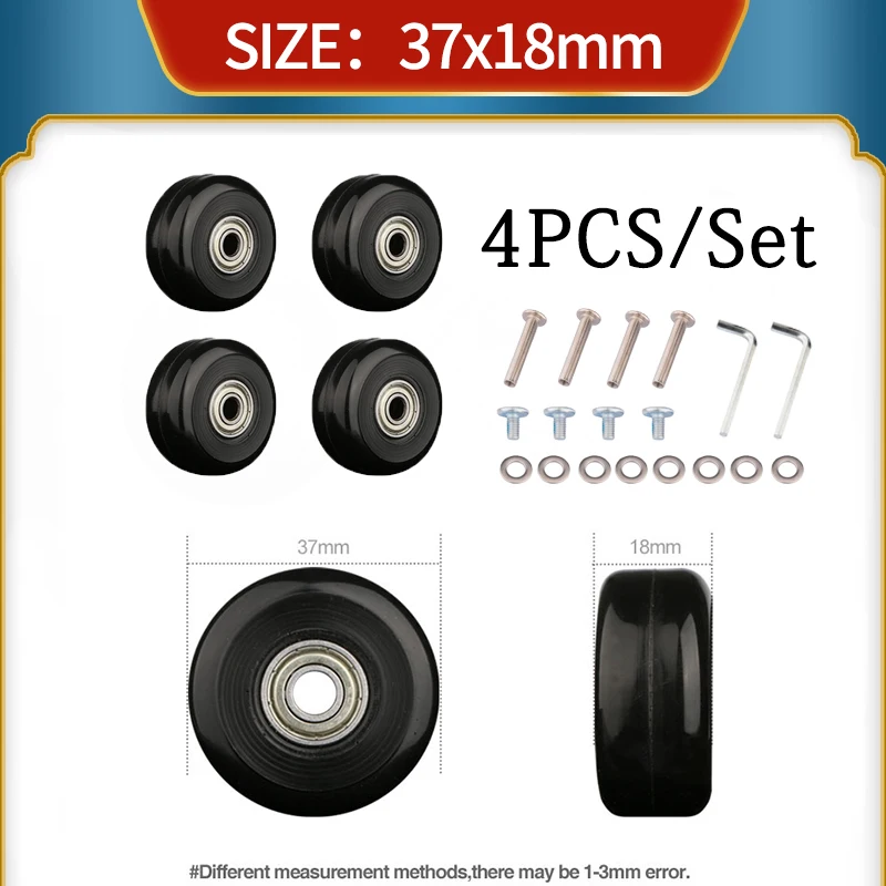 

Бесшумная тележка для багажа, кожаный чемодан, универсальные колеса, износостойкие колеса, аксессуары для ремонта, отдельные колеса