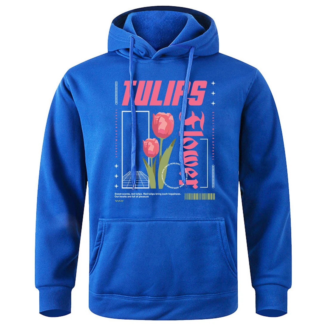 

Tulips Flower Streetwear Apparel Printing Men Hoody Fleece Warm Tracksuit Fashion Classic New Hoodie Basic Loose Sports Hoodies