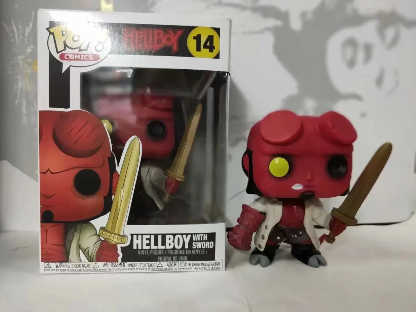 thumbnail image 1 of NUEVA FUNKO POP Comics Hellboy 01# #750 #14 Figura de acción Modelo de vinilo Juguete de colección Decoración para niños Adultos Regalo de Navidad Juguetes, 1 of 4