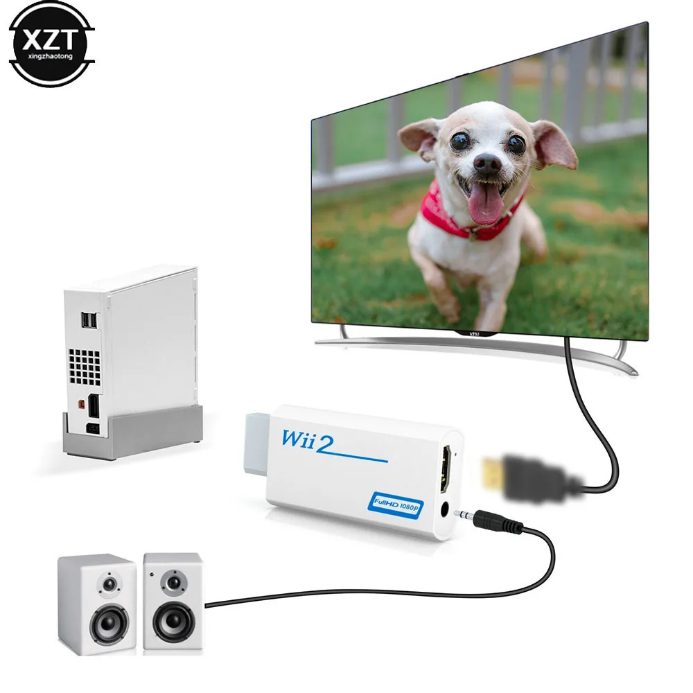 Ǯ HD 1080P Wii to HDMI ȣȯ ȯ , Wii2HDMI-compatible ȯ, PC HDTV  ÷̿ 3.5mm 