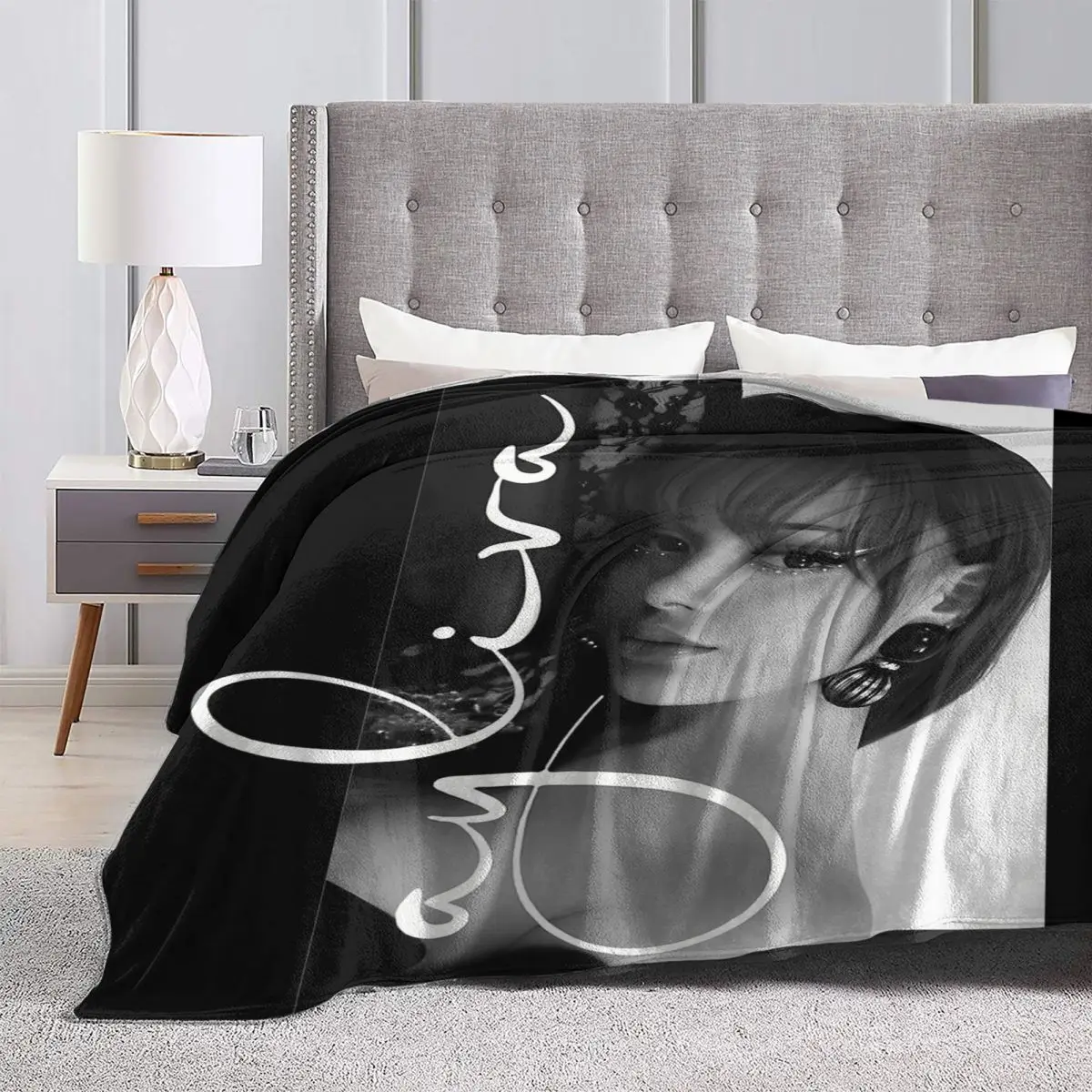 Ayliva Cool Singer Pop Music Blankets Fleece Printed Liebe Tour 2024 Cozy Lightweight Throw Blankets for Sofa Office Bedspreads 6