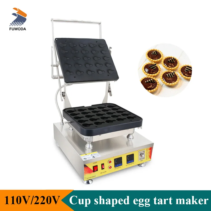 110V 220V Cup Shaped Waffle Maker Cheese Egg Tart Making Baking Machine