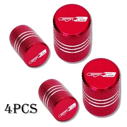 4PCS Car Wheel Tire Valve Caps - Airdust Waterproof Tyre Stem Covers (GT Line - 9)