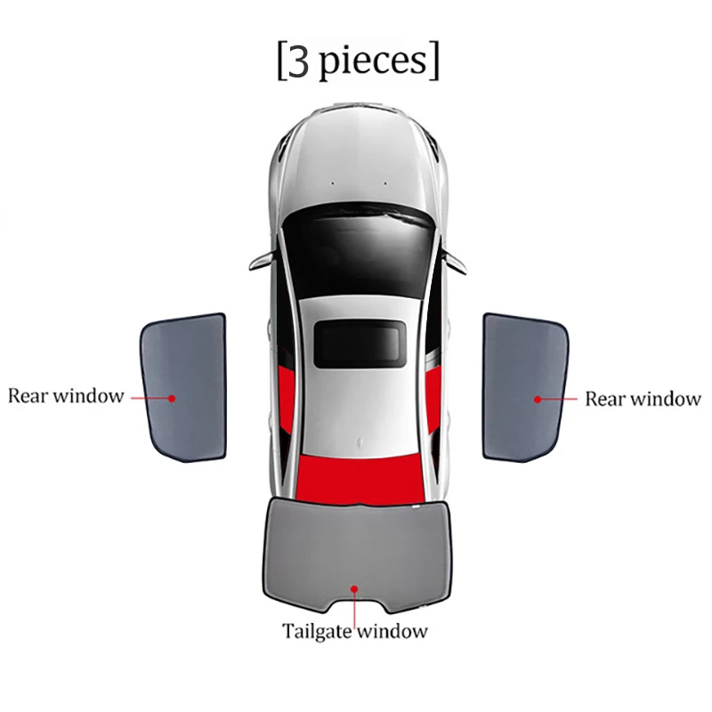 3PCS Rear Back