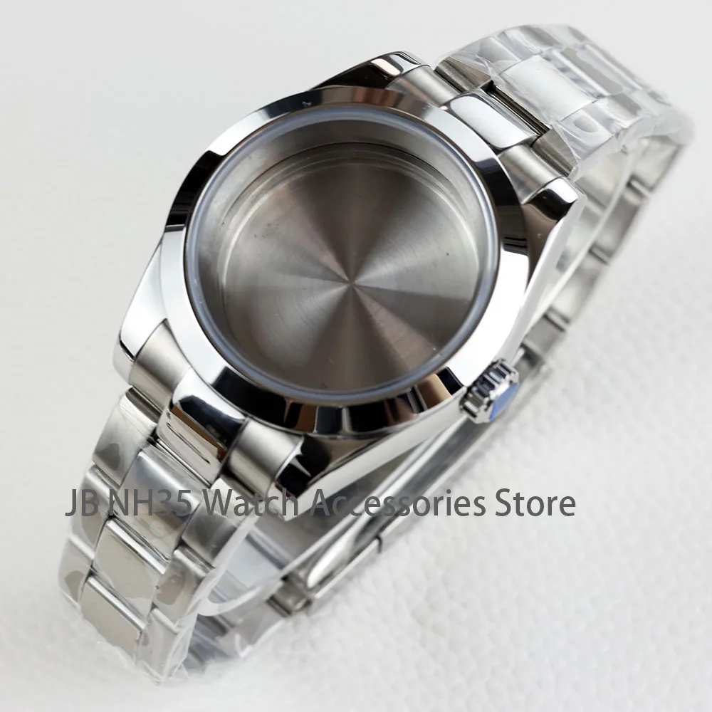 

36mm/39mm Silver NH35 Watch Case Sapphire Glass Waterproof Fit NH35 NH36 NH34 Movement Good Quality Oyster Stainless Steel