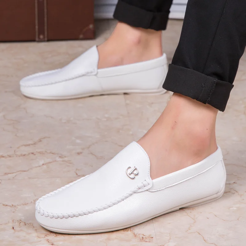 Leather Men Shoes Luxury Designer Casual Mens Loafers Man Moccasins Breathable Slip On Flats Driving Shoes Zapatillas Hombre 4
