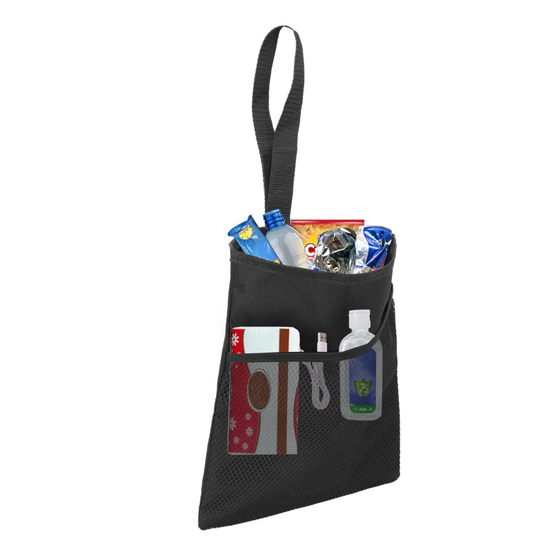 Car Dustbin Garbage Bag Dust Seat Back Storage Rubbish Bin Box Sundries Holder Organizer Pocket Bags Trash Can Car Accessories Car trash can