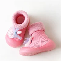 Baby Walking Shoes Autumn Winter Padded Thickened Baby Socks Shoes Cartoon Cute Non-slip Wear-resistant Indoor Floor Shoes 4