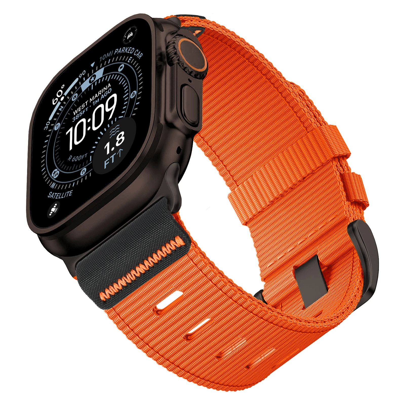 ตัวเลือกสินค้า สายรัดข้อมือไนลอนสำหรับ Apple Watch ขนาด 49 มม. 46 มม. 45 มม. 44 มม. 42 มม.