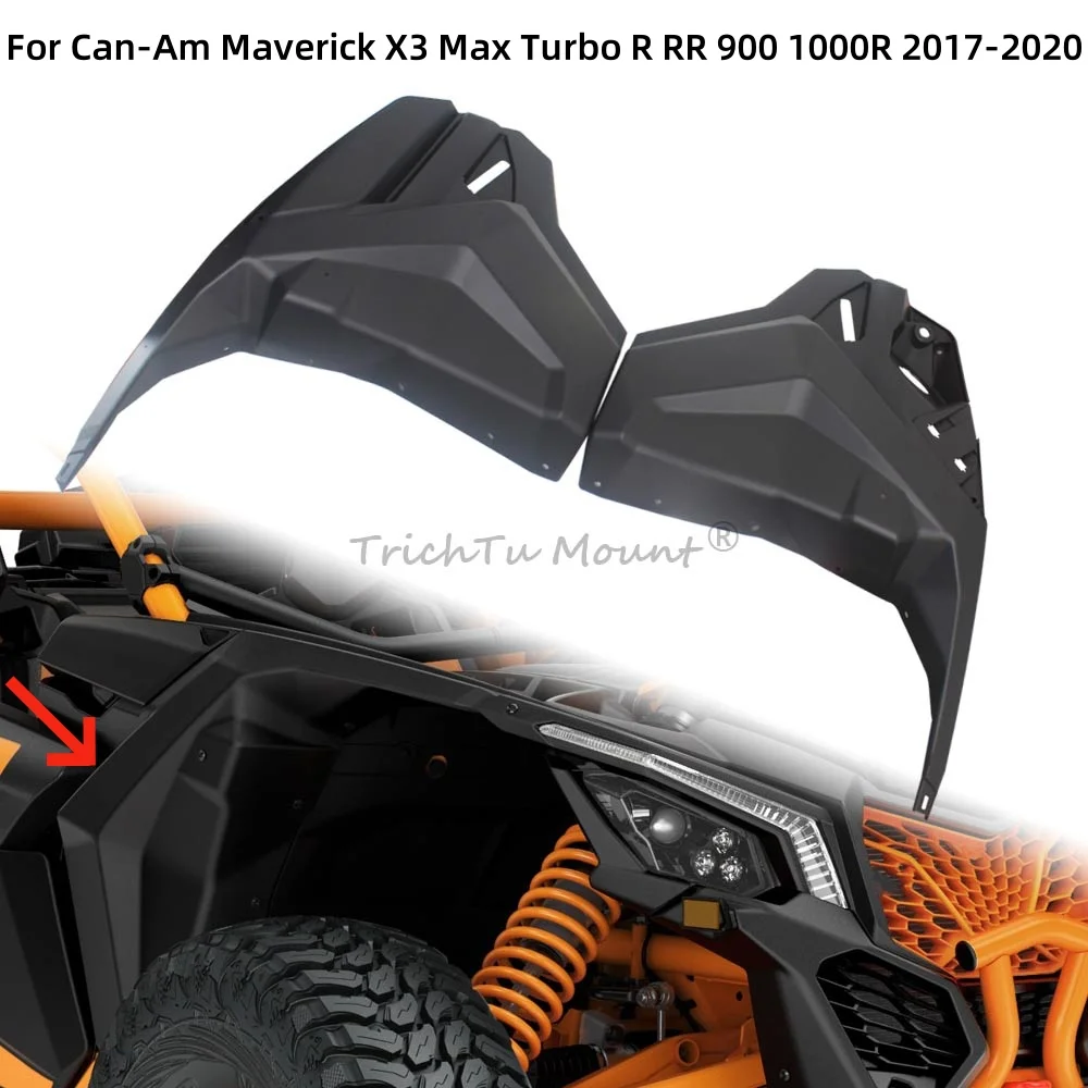 UTV Accessories Front Lateral Panel Cover Compatible with Can-Am Maverick X3 Max Turbo R RR XDS 900 1000R 2017 2018 2019 2020