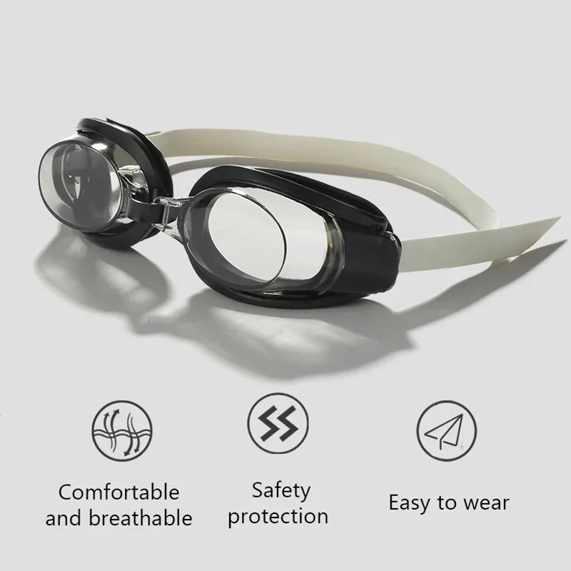 1Pc Transparent Swimming Goggles Waterproof Adult Children Anti-fog Summer Swim Eyewear Goggles with Box Adjustable Elasticity