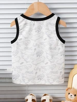 Summer Thin Boys' Baby Pullover Sleeveless Tank Top Skateboarding Bear Child Accessories 2