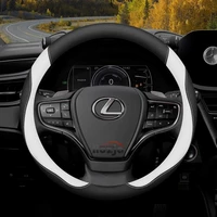 Leather Car Steering Wheel Cover for Lexus UX250h ES350 IX 600 CT200h ES IS RX NX 300h 400H IX570 RX400h IS460 IS400 RX450h 3