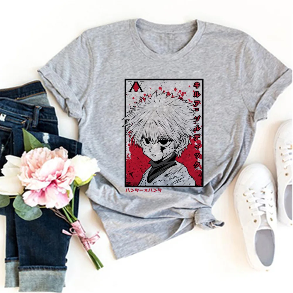 

Hunter x Hunter tshirt women designer comic t-shirts girl Japanese clothes