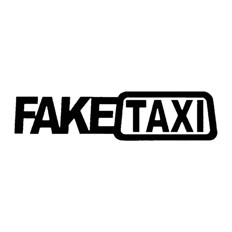 Falso Taxi Car Sticker Auto Sticking Logo Decalcomania Facile Da Pulire E Applicare Decalcomania Decorativa Per Veicoli Moto Pareti Computer
