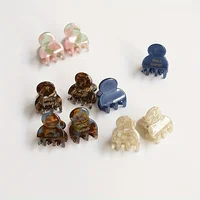2pcs/set Mini Acetate Hair Claw Side Pins Small Size Shark Clip Sweet Cute Elegant Hairpin Hair Clips Women Hair Accessories 4