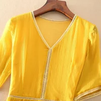 100% Real Silk Summer Dress Women Elegant Red Dresses For Women Clothing Office Lady Holiday Beach Dress Vestido De Mujer Zm274 - Image 5