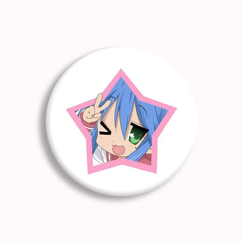 小物 konata Anime Lucky Star Konata Cartoon Button Pin Cute Konata Funny