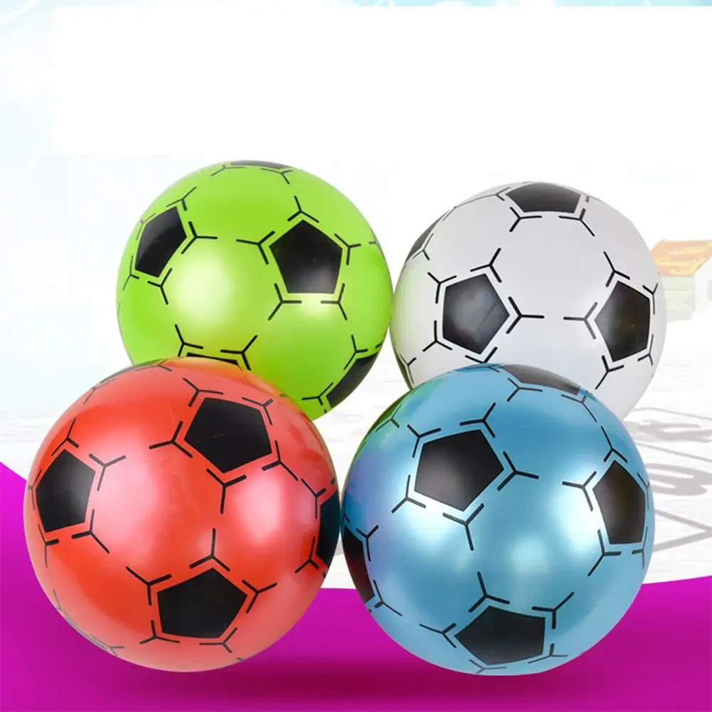 

9 Inch Children Inflatable PVC Soccer Ball Toy Football Shape Bouncing Ball Gift for Kids Random Color Balls