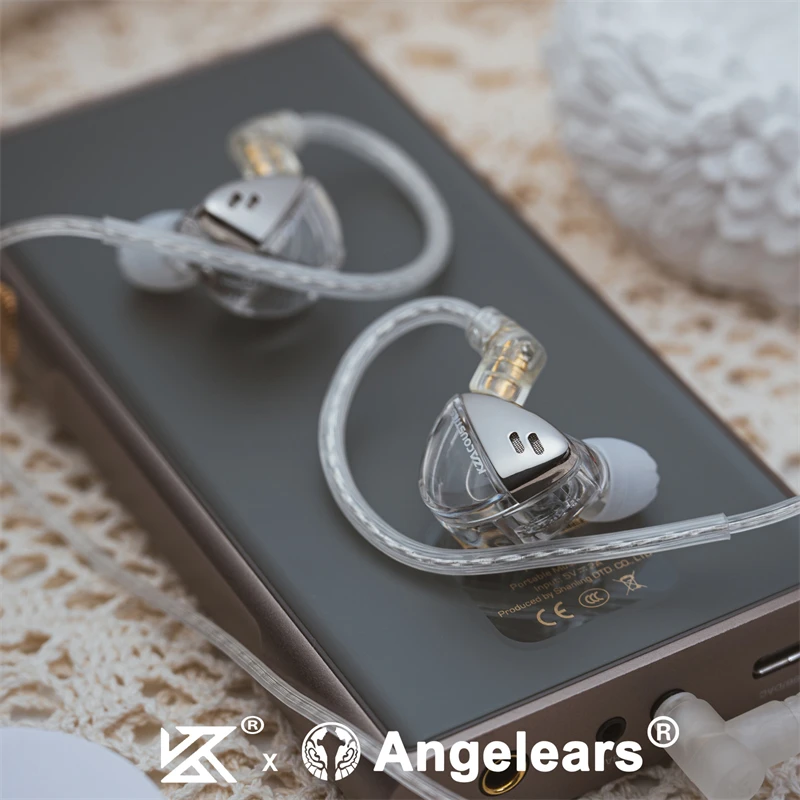 KZ X Angelears Libra X Ultra Wide Frequency Dynamic IEMs Wired Earphones HiFi Stereo Bass Music Sport Headphones Gaming Headset 6