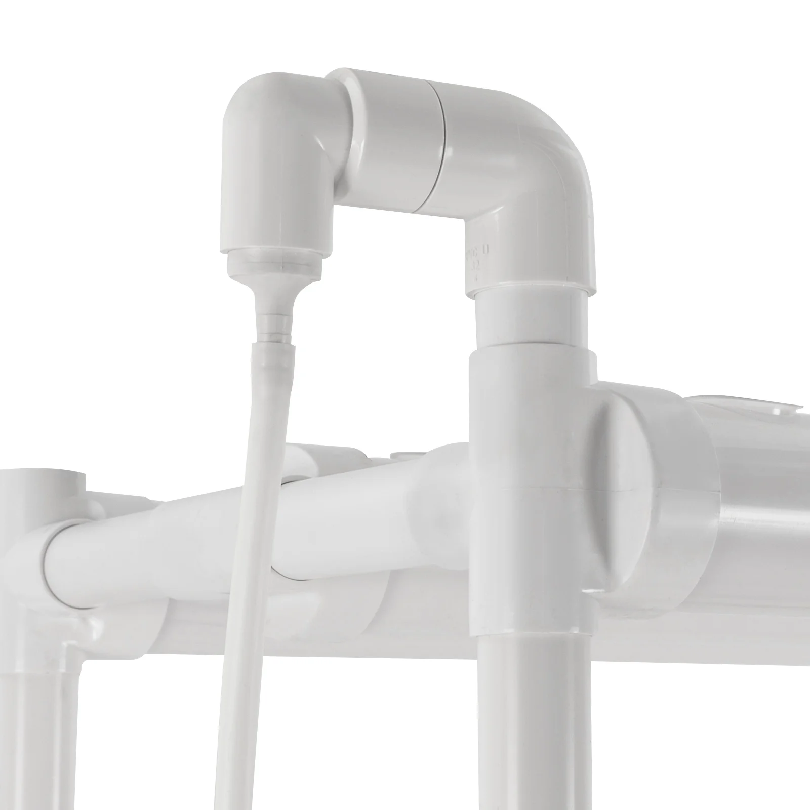 4-stufiges Hydrokultur-Wachstumsset, 108 Löcher, 12 Röhren mit Rädern, Hydrokultur-Pflanzsystem für Indoor-Gartenarbeit, Salatkräuter – Detail 14