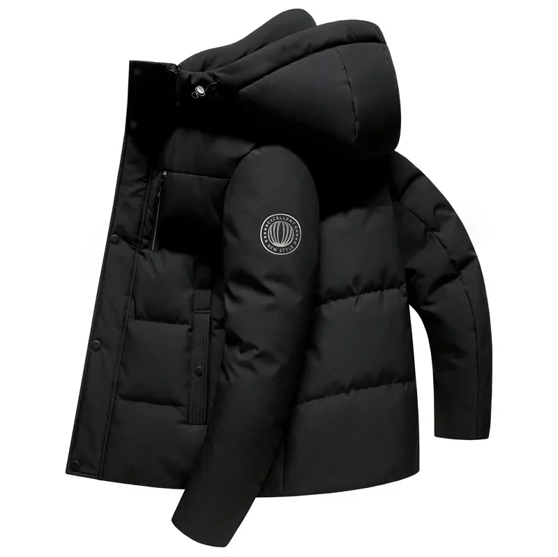 

2023 Brand Same Style Goose Down Mid-length Down Jacket for Men in Winter Thickened Warm and Cold-proof Removable Hooded Jacket