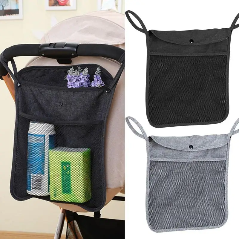 

Baby Stroller Trolley Mesh Net Bag Handy Big Capacity Pocket Bottle Diaper Holder Storage Organizer Carrier Accessories