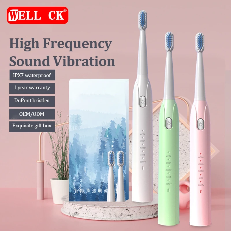 Hot Sale Home Cleaning USB Charging Smart Ultrasonic  Electric Toothbrush Wholesale Couples and Friends Holiday Gift Box for ecovacs 10002693 charging contacts and front anti fall sensor for o920 o950 household supplies cleaning vacuum parts