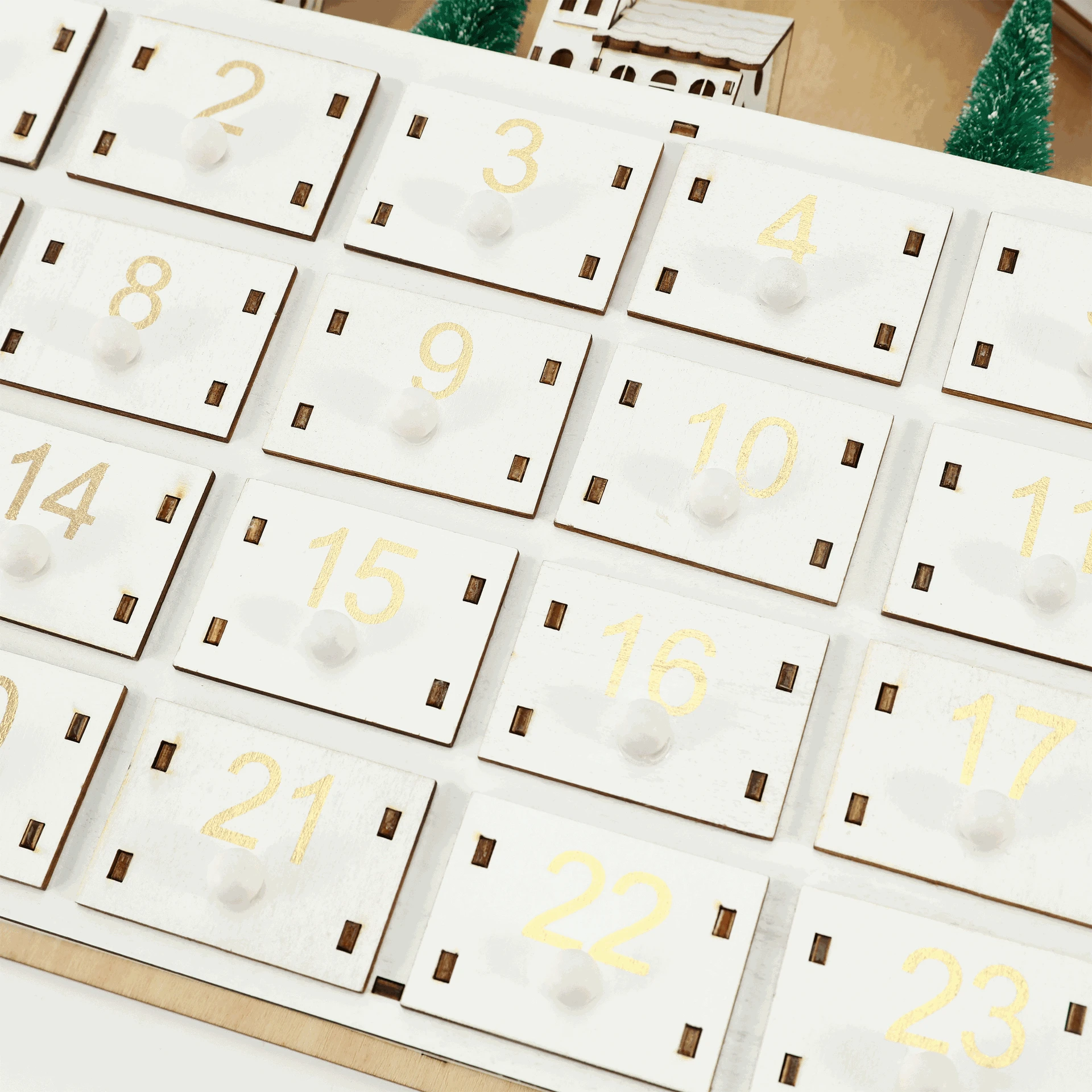 Advent Calendar Empty Luxury Cardboard Paper Gift Countdown Christmas Advent Calendar Box Ornament