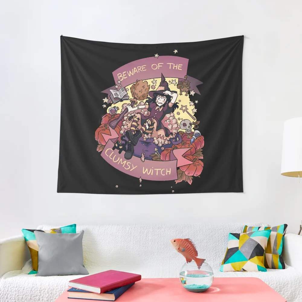 

Beware of the Clumsy Witch Tapestry Wall Carpet Hanging Wall Tapestry Wall Hanging Wall Home Decorations